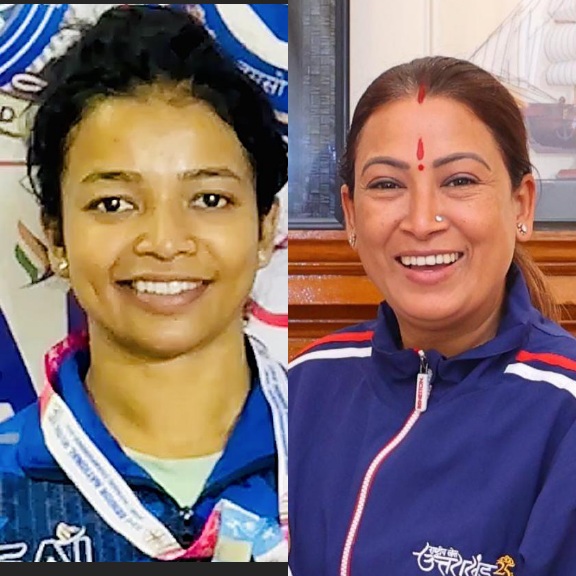 प्रदेश के लिए पहला मेडल जीतने पर, खेल मंत्री रेखा आर्या ने दी बधाई।