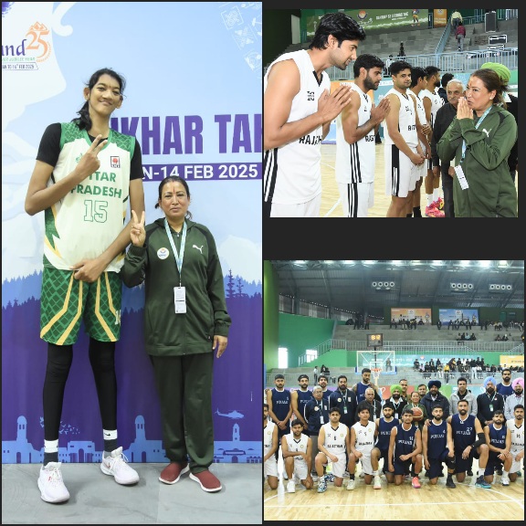 मैच देखने पहुंची खेल मंत्री रेखा आर्या, खिलाड़ियों की करी हौसला अफजाई।