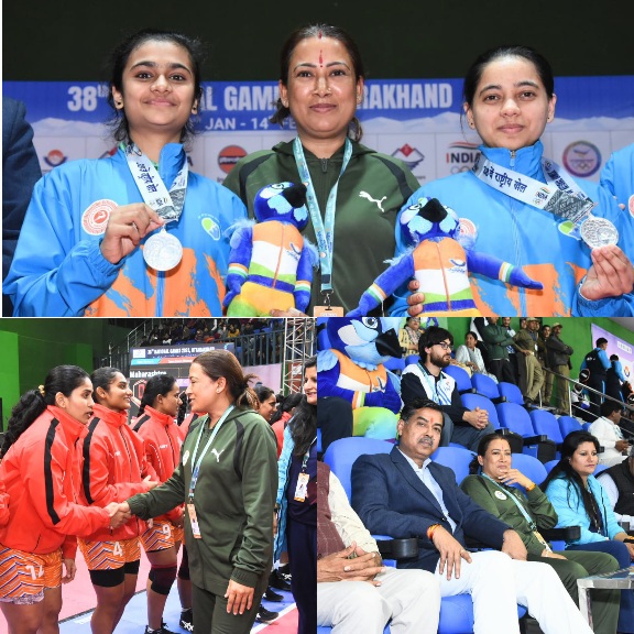 खेल मंत्री रेखा आर्या ने देखे, कबड्डी और कलारीपयट्टू के मैच।