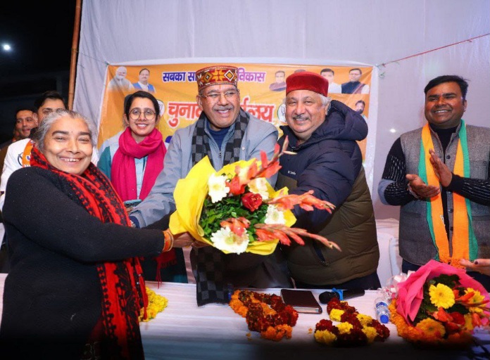 कैबिनेट मंत्री गणेश जोशी ने, निकाय चुनाव प्रचार के दौरान विभिन्न वार्डों में, जनसभाओं को किया संबोधित।