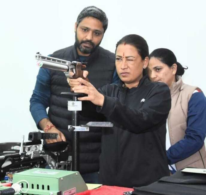 राष्ट्रीय खेलों के पहले ही दिन साबित हुई, हाईटेक शूटिंग रेंज की गुणवत्ता।