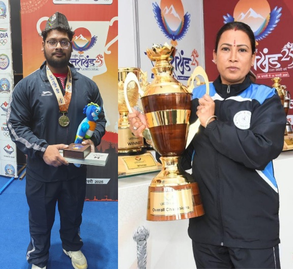 विवेक पांडे ने वेटलिफ्टिंग में जीता कांस्य, खेल मंत्री ने दी बधाई।