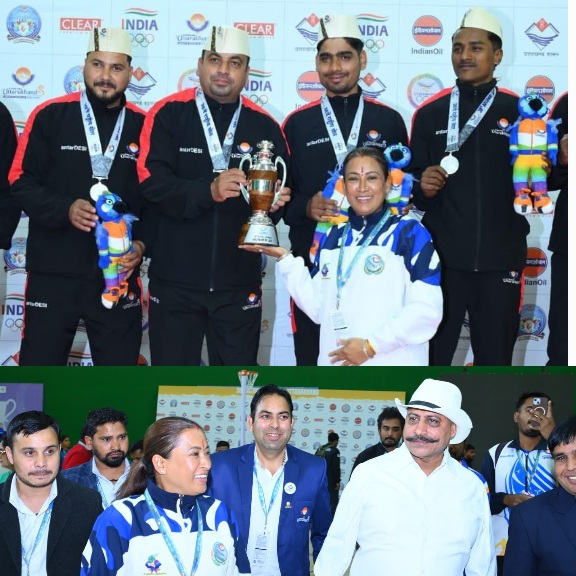 खेल मंत्री रेखा आर्या ने विजेताओं को पहनाए मेडल, नेटबॉल में उत्तराखंड को एक सिल्वर और एक ब्रांउज मिला।