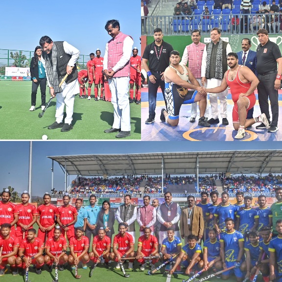 मुख्यमंत्री पुष्कर सिंह धामी ने, 38वें राष्ट्रीय खेलों के अन्तर्गत आयोजित, कुश्ती तथा हॉकी प्रतियोगिता का किया शुभारंभ।