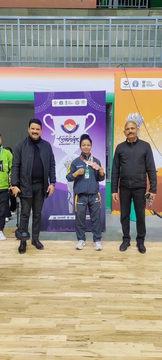 राज्य की बेटी ज्योति वर्मा ने राष्ट्रीय खेल में जीता पदक उत्तराखंड में खुशी की लहर।