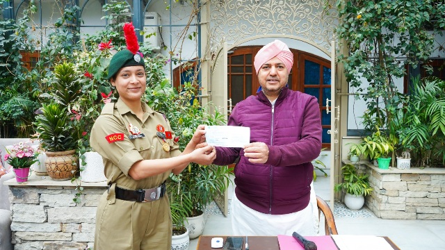 एसजीआरआरयू की एनसीसी कैडेट आकृति रावत ने, गणतंत्र दिवस पर बढ़ाया प्रदेश का मान।