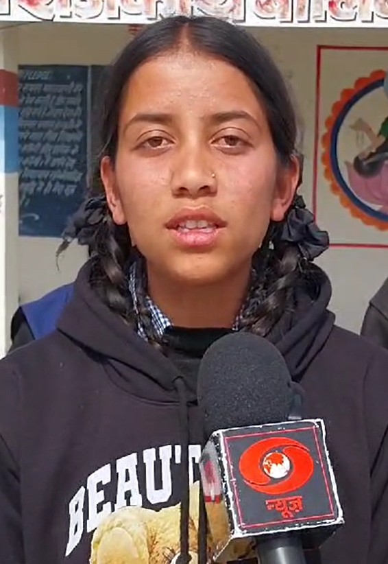 प्रधानमंत्री से सीधा संवाद, जीवन की सबसे बड़ी उपलब्धि, वंशिका।