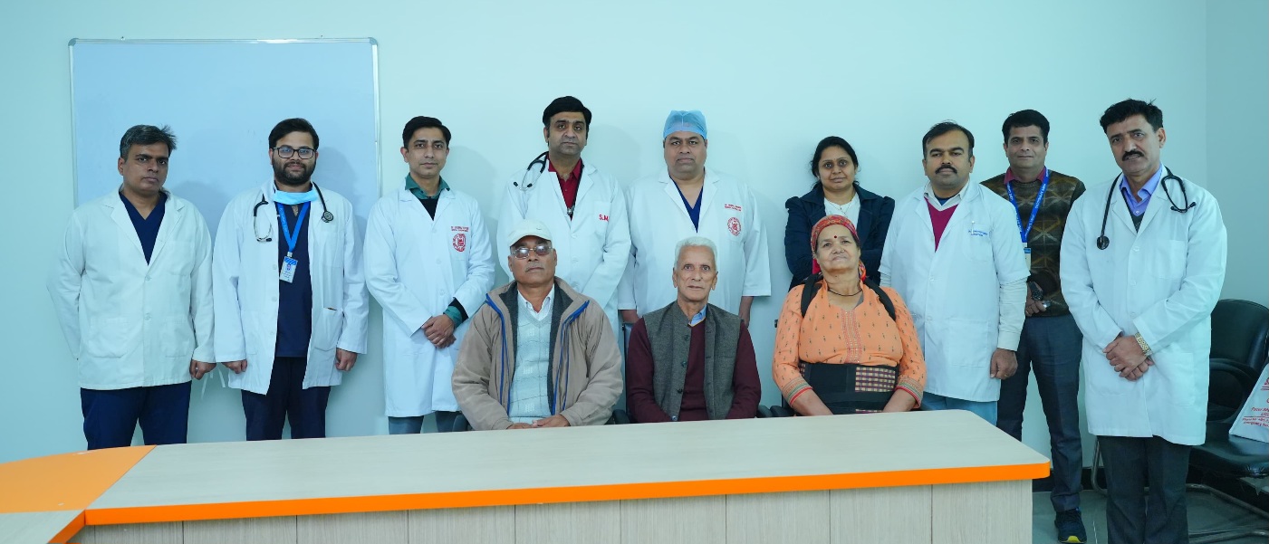 श्री महंत इन्दिरेश अस्पताल में, काॅर्डिलाॅजी विभाग ने किया अल्टामाॅर्डन डीवीटी प्रोसीजर।