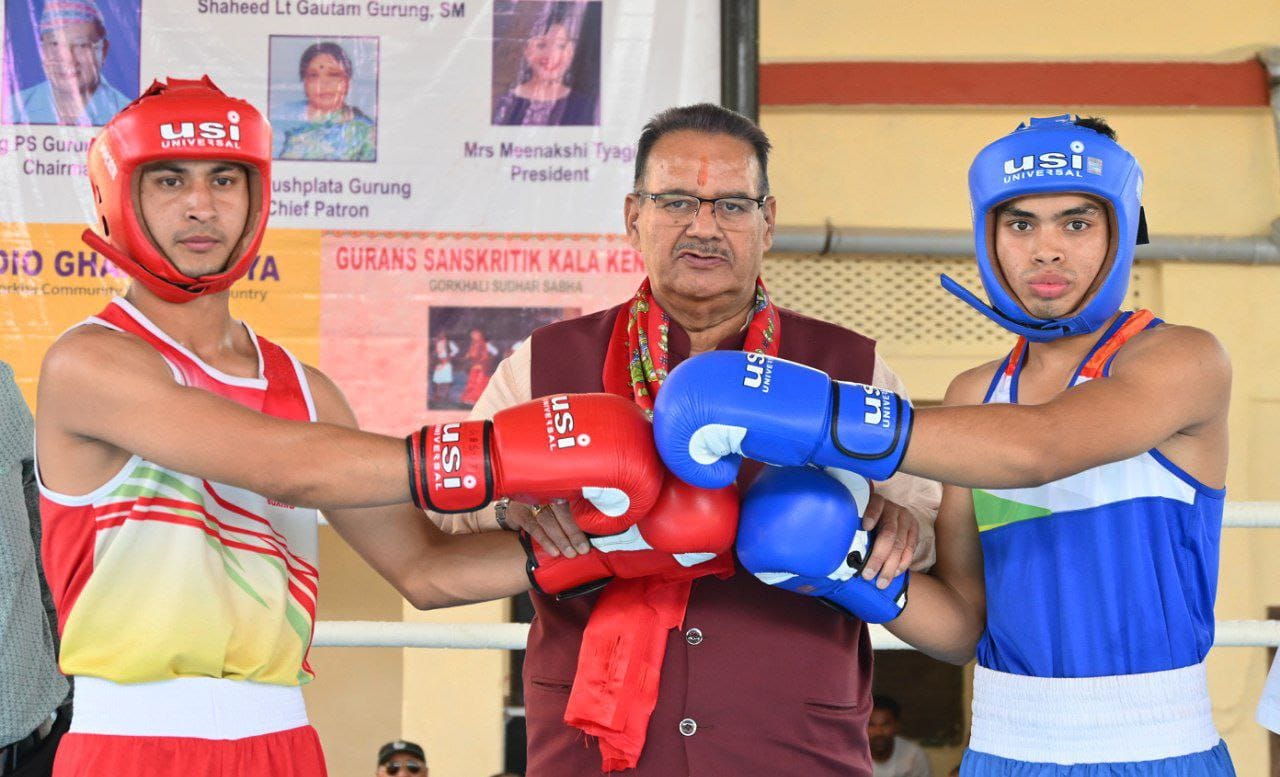 कैबिनेट मंत्री गणेश जोशी ने, ऑल इंडिया शहीद लेफ्टिनेंट गौतम बॉक्सिंग, टूर्नामेंट का किया शुभारंभ।