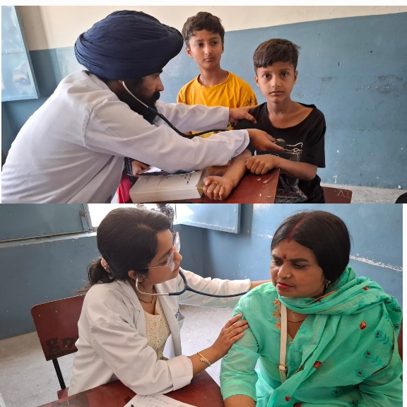 श्री महंत इन्दिरेश अस्पताल के निःशुल्क स्वास्थ्य शिविर का, 2002 मरीजों ने उठाया स्वास्थ्य लाभ।