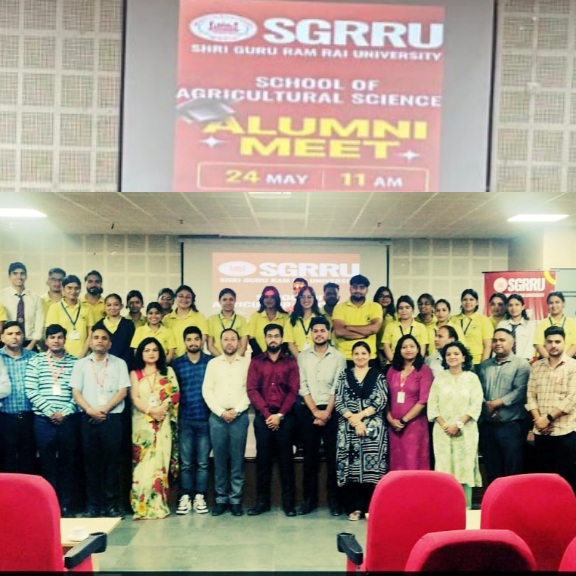 श्री गुरु राम राय विश्वविद्यालय देहरादून में, एलुमनी मीट 2025 का भव्य आयोजन, पूर्व छात्रों का हुआ स्वागत।