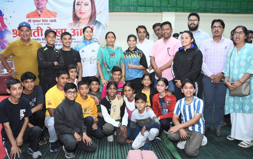 खिलाड़ी देंगे देवभूमि को ग्लोबल पहचान, खेल मंत्री रेखा आर्या।