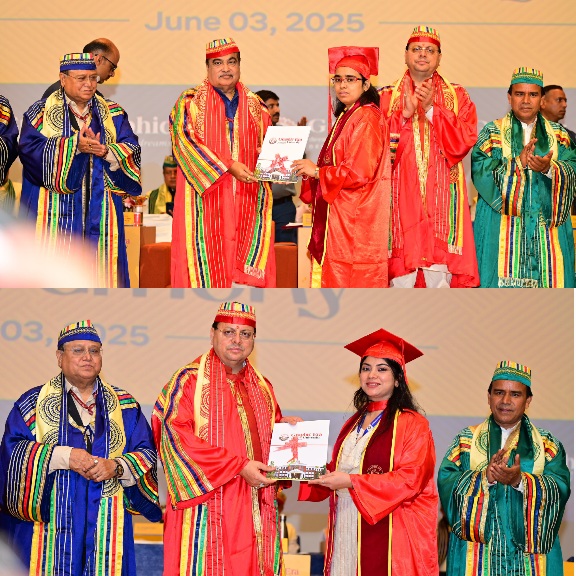 केंद्रीय मंत्री नितिन गडकरी एवं, मुख्यमंत्री पुष्कर सिंह धामी ने, ग्राफिक एरा डीम्ड यूनिवर्सिटी के, 12वें दीक्षांत समारोह कार्यक्रम में किया प्रतिभाग।