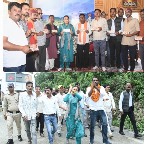 अबकी बार, ट्रिपल इंजन की सरकार, भाजपा समर्थित उम्मीदवारों के पक्ष में किया चुनाव प्रचार, रेखा आर्या।