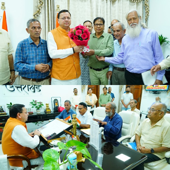 मुख्यमंत्री पुष्कर धामी से श्री नंदादेवी राजजात, समिति के प्रतिनिधिमंडल ने की भेंट, 2026 में आयोजित होने वाली मां नंदा देवी राजजात, यात्रा की विभिन्न बिंदुओं पर हुई चर्चा।