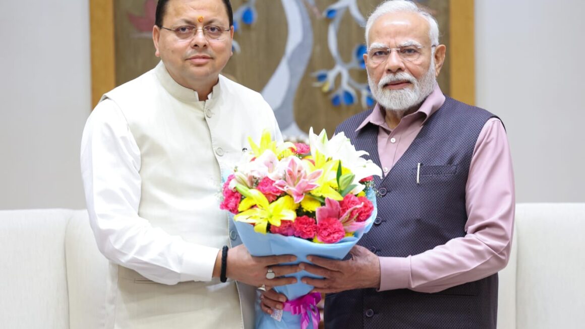 मुख्यमंत्री पुष्कर सिंह धामी ने नई दिल्ली में, प्रधानमंत्री नरेंद्र मोदी से शिष्टाचार भेंट, राज्य के विकास से संबंधित विभिन्न विषयों पर हुई चर्चा। 