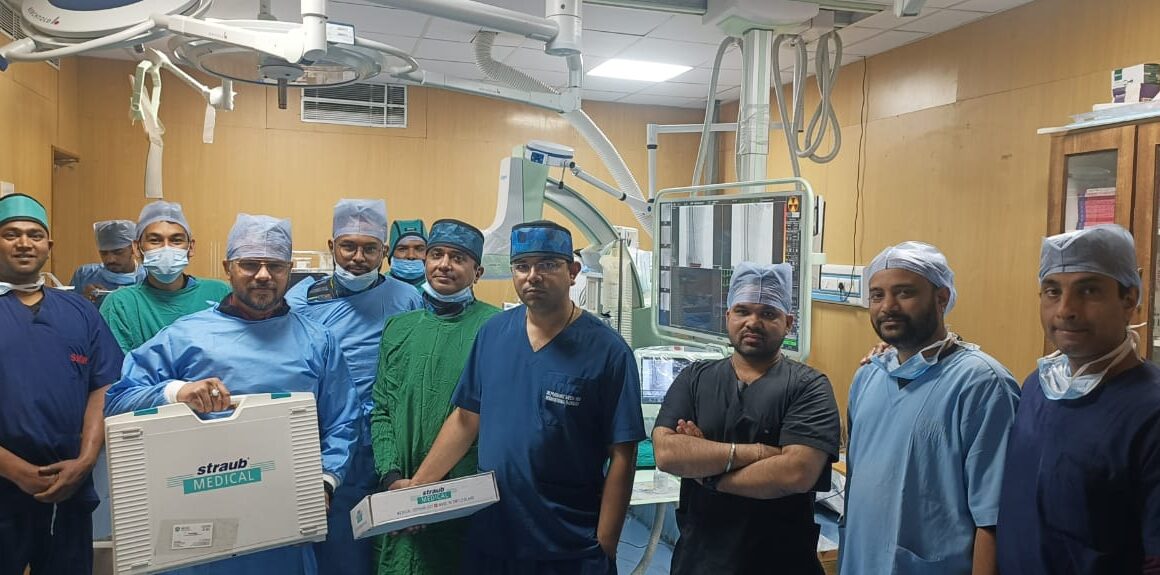 उत्तराखंड में पहली बार श्री महंत इन्दिरेश अस्पताल में, सफल रोटारेक्स मेकेनिकल थ्रॉम्बेक्टॉमी प्रक्रिया सफलतापूर्वक संपन्न।