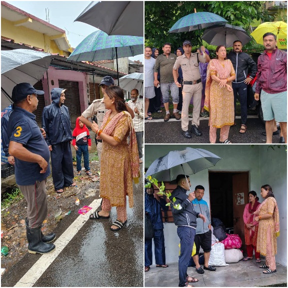 कैबिनेट मंत्री रेखा आर्या ने किया, सोमेश्वर के आपदाग्रस्त क्षेत्रों का निरीक्षण।
