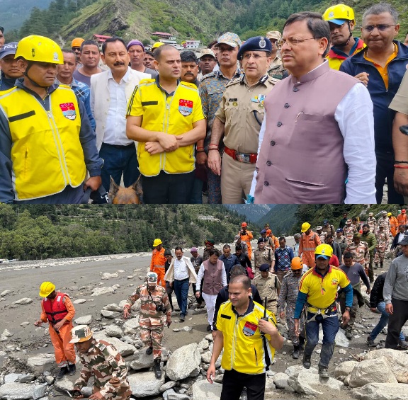 सीएम धामी लगातार तीसरे दिन, आपदा प्रभावित क्षेत्र में डटे रहे, प्रभावित क्षेत्र में बिजली, पानी, संचार नेटवर्क बहाल।