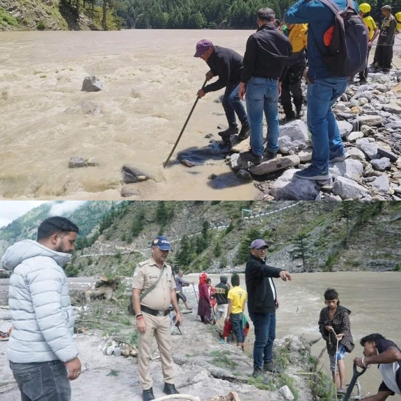 हर्षिल में भागीरथी नदी पर बनी झील को, नियंत्रित तरीके से खोलने का प्रयास निरन्तर जारी। 