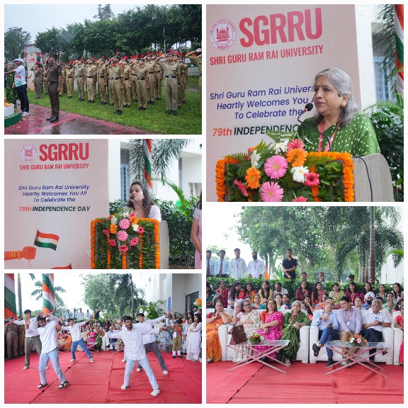 एसजीआरआर विश्वविद्यालय में, 79वां स्वतंत्रता दिवस तिरंगे की शान और देशभक्ति का उत्सव।