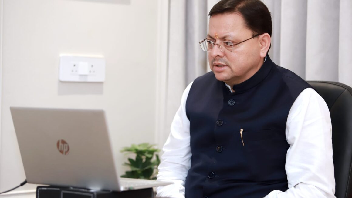 मुख्यमंत्री पुष्कर धामी ने वीसी के माध्यम से, आपदा राहत कार्यों की समीक्षा बैठक की, अधिकारियों को दिए जरूरी निर्देश।