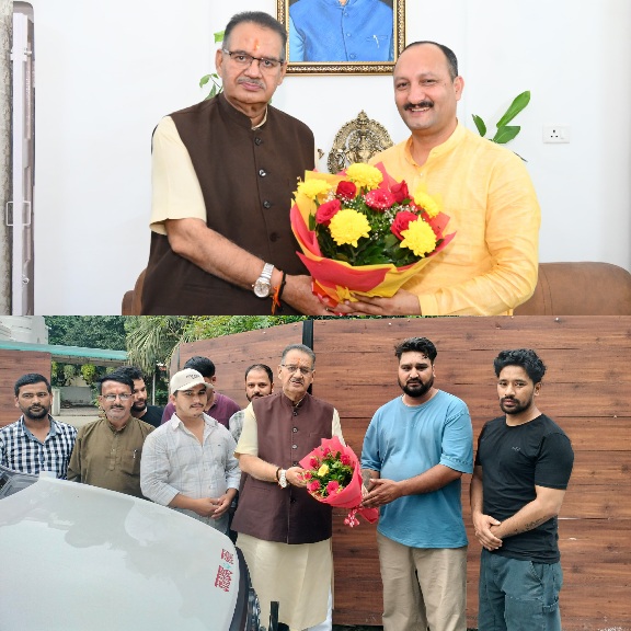 कृषि मंत्री गणेश जोशी से मिले, उत्तरकाशी जिला पंचायत अध्यक्ष और उपलाटकनौर क्षेत्र के युवाओं के, प्रतिनिधिमंडल ने की भेंट।