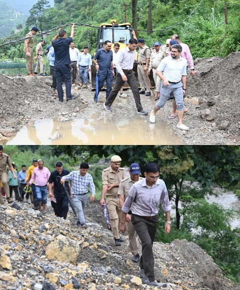 15 की रात्रि पूरी रात नही सोया प्रशासनिक अमला, लगभग 8 किमी पैदल दूरी नाप, प्रभावितों तक पुंहुचे डीएम, एससपी।