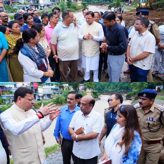 मुख्यमंत्री धामी ने मसूरी रोड एवं किमाड़ी क्षेत्र का, स्थलीय निरीक्षण कर अधिकारियों को दिए निर्देश, आवागमन हेतु वैकल्पिक व्यवस्थाएं तत्काल प्रभाव से की जाएं सुनिश्चित।