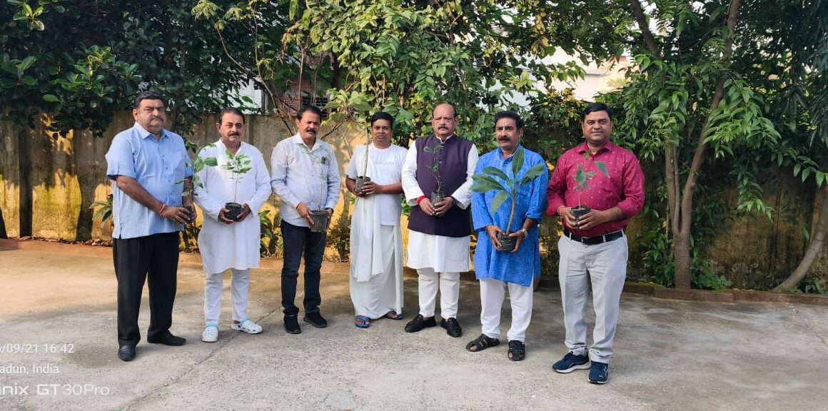 पितृपक्ष व सोमवती अमावस में, अखिल भारतवर्षीय ब्राह्मण महासभा द्वारा, बड, बेल, शमी, का पेड़ लगाया गया, लालचंद शर्मा। 