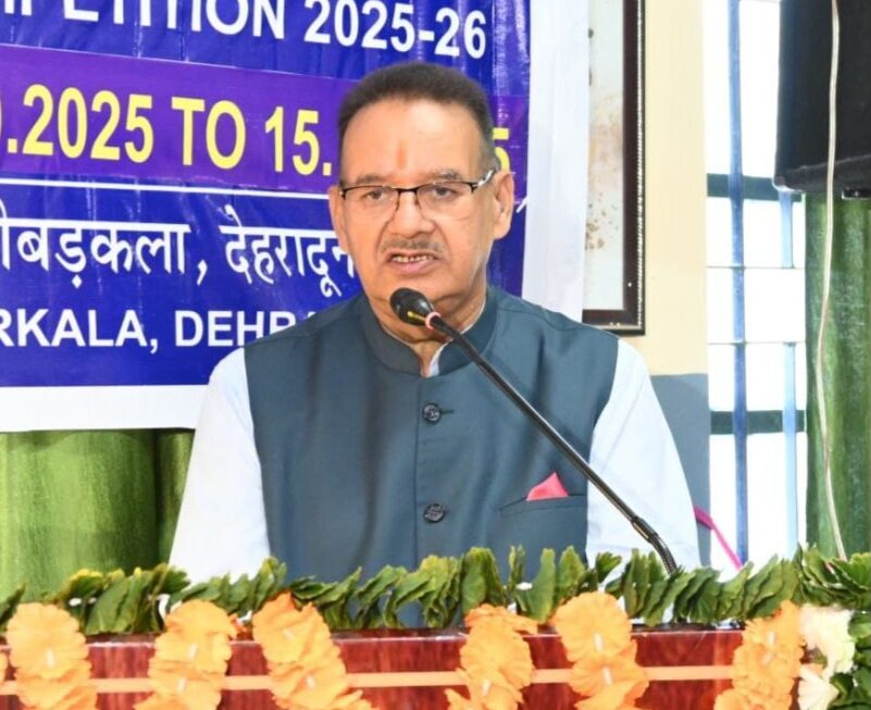 केंद्रीय विद्यालय देहरादून द्वारा आयोजित, 36वीं युवा संसद प्रतियोगिता का किया उद्घाटन, कैबिनेट मंत्री गणेश जोशी।