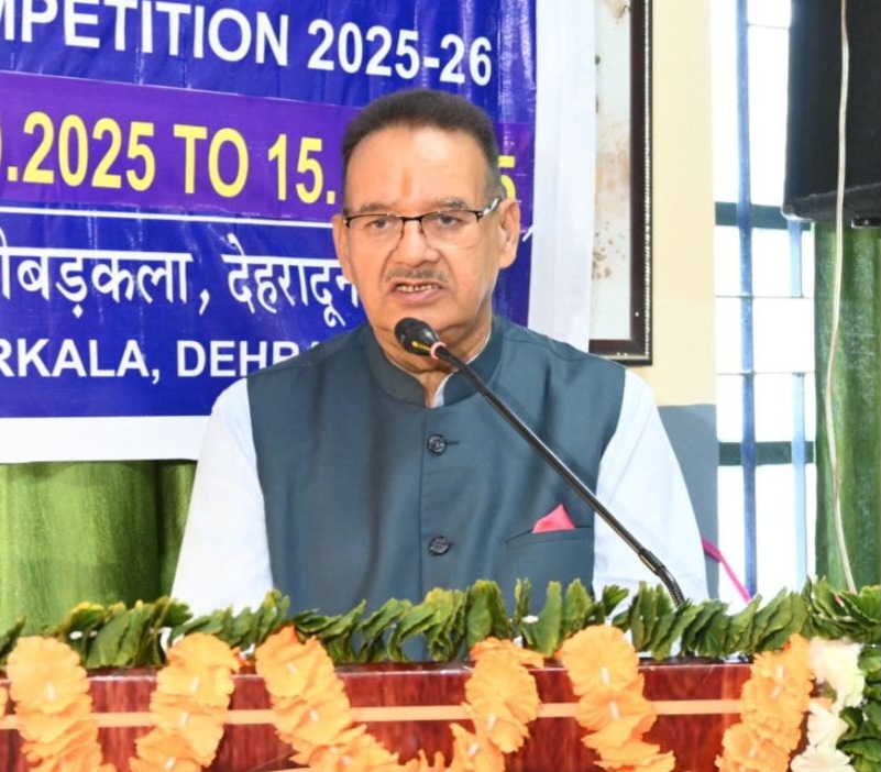 केंद्रीय विद्यालय देहरादून द्वारा आयोजित, 36वीं युवा संसद प्रतियोगिता का किया उद्घाटन, कैबिनेट मंत्री गणेश जोशी।