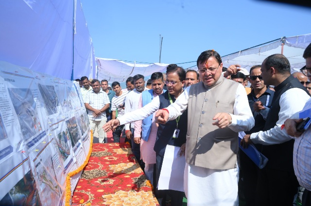 मुख्यमंत्री धामी ने किया, ₹185.20 करोड़ से बनने वाले शारदा कॉरिडोर परियोजना के प्रथम चरण का शुभारंभ।