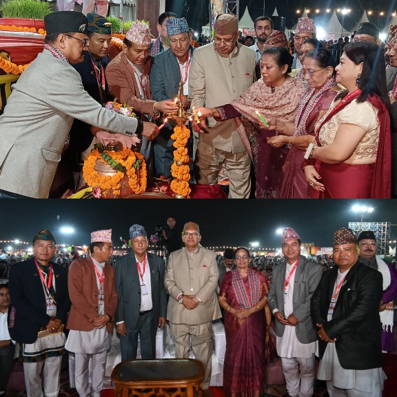 गोर्खा दशै-दिवाली सांस्कृतिक महोत्सव के, समापन कार्यक्रम में हुए शामिल, कैबिनेट मंत्री गणेश जोशी।
