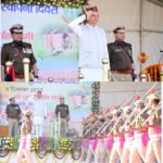 मुख्यमंत्री पुष्कर धामी ने, होमगार्ड्स स्थापना दिवस पर रैतिक परेड का किया निरीक्षण।