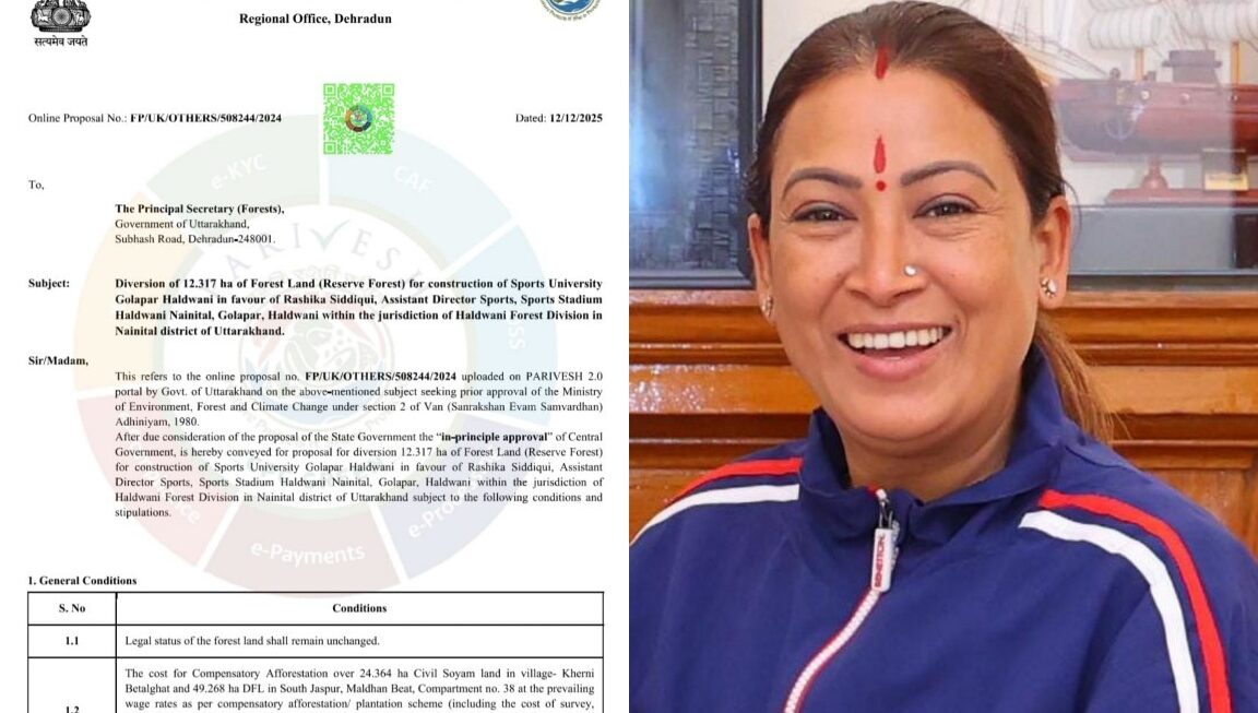 स्पोर्ट्स यूनिवर्सिटी के लिए भूमि को मिली केंद्र की मंजूरी, वन विभाग की जमीन को लेकर बना प्रतिरोध हुआ दूर।