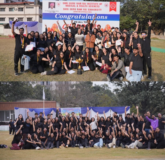 एसजीआरआर मेडिकल काॅलेज एटलिटिका 2025 में, एमबीबीएस 2021 बैच ऑवरऑल चैम्पियन।