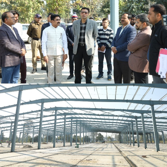 डीएम सविन बंसल ने ऋषिकेश लाल पानी में, निर्माणधीन एकीकृत ठोस अपशिष्ट प्लांट का किया स्थलीय निरीक्षण।