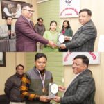 सूचना कर्मचारी संघ द्वारा आयोजित की गई इंडोर खेल प्रतियोगिता, महानिदेशक सूचना ने प्रदान किये पुरस्कार।