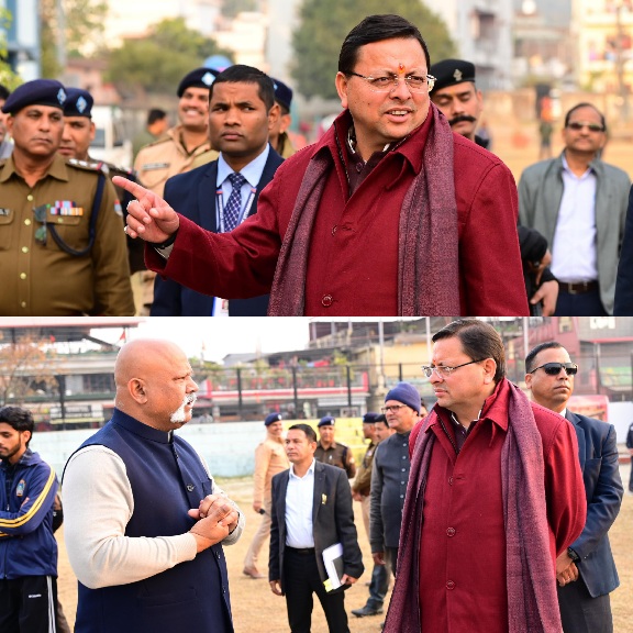 सीएम धामी ने अग्निवीर भर्ती प्रशिक्षण केंद्र का किया निरीक्षण, प्रशिक्षण सुविधाओं की गुणवत्ता सुनिश्चित करने के दिए निर्देश। 