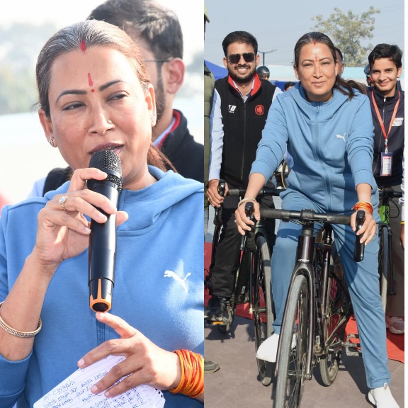 साइकिलिंग में ओलंपिक मेडल को बनाए लक्ष्य, रेखा आर्या। 