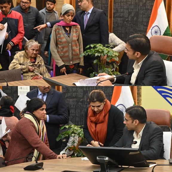 जनता दर्शन में डीएम सविन बसंल ने, 171 लोगों की सुनी समस्याएं, कई मामलो का मौके पर निस्तारण।