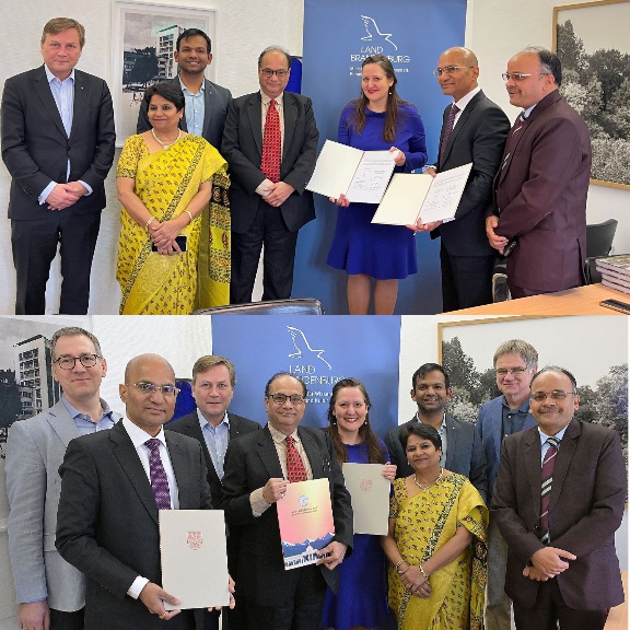 भारत-जर्मनी सहयोग को सुदृढ़ करने के लिए संयुक्त आशय घोषणा पर हस्ताक्षर।