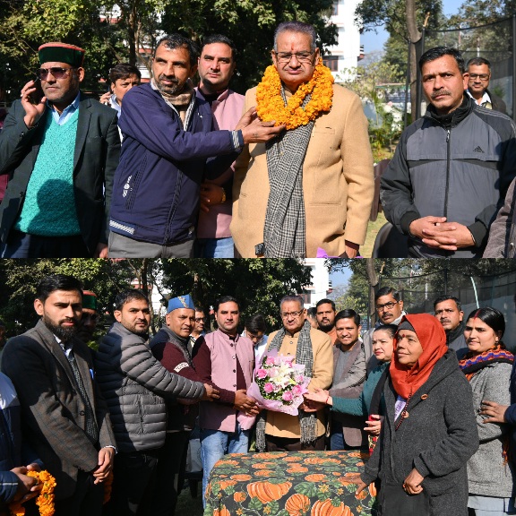 समान कार्य समान वेतन के लिए उपनल कर्मचारी महासंघ ने, सैनिक कल्याण मंत्री गणेश जोशी से, भेंट कर जताया आभार।