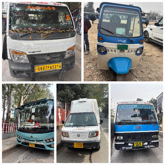 परेडग्राउण्ड व उसके आसपास, अवैध खड़े वाहनों पर आरटीओ की सख्त कार्यवाही।  