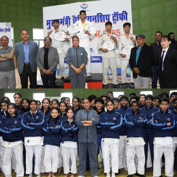 प्रदेश के खिलाड़ियों का भविष्य उज्जवल, मुख्यमंत्री चैंपियंस ट्रॉफी में विजेताओं को प्रदान किए मेडल, रेखा आर्या। 