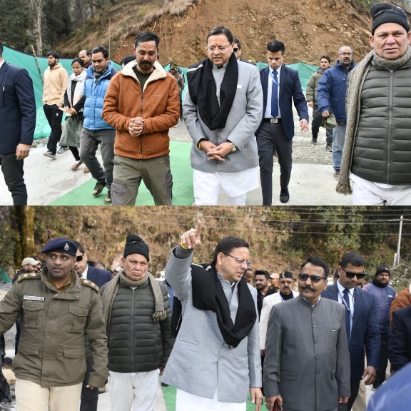 मुख्यमंत्री धामी ने किया कैंचीधाम बाईपास का स्थलीय निरीक्षण, यात्रा सीजन से पूर्व कार्य पूर्ण करने के दिए निर्देश।