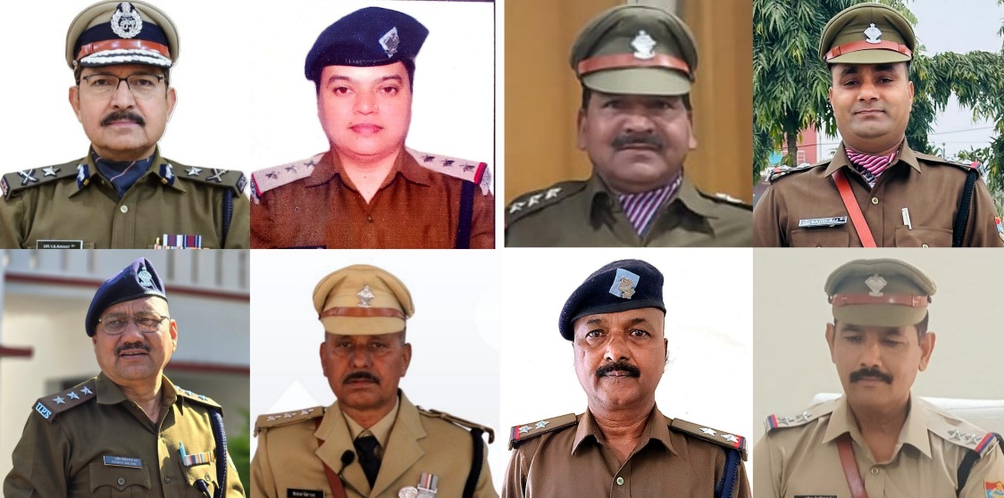 उत्तराखण्ड पुलिस के आठ अधिकारियों- कर्मचारियों को राष्ट्रपति पदक।