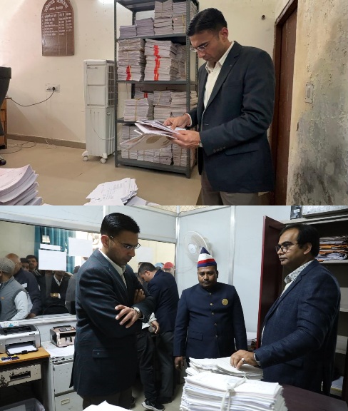 डीएम सविन बंसल का सब रजिस्ट्रार कार्यालय में छापा, करोड़ों की स्टाम्प चोरी की आशंका।