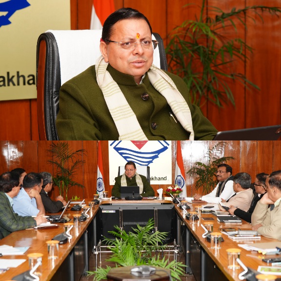 मुख्यमंत्री धामी की अध्यक्षता में, कौशल विकास व फॉरवर्ड लिंकेज पर उच्चस्तरीय समीक्षा बैठक।